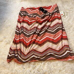 Rogue Collection Maxi Skirt Size 16 Multicolorful Stripes Side Split Bohemian
